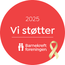 Vi støtter Barnekreftforeningen 2025